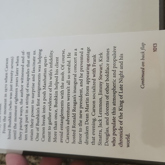 Johnny Carson book by Henry Bushkin - Picture 5 of 6